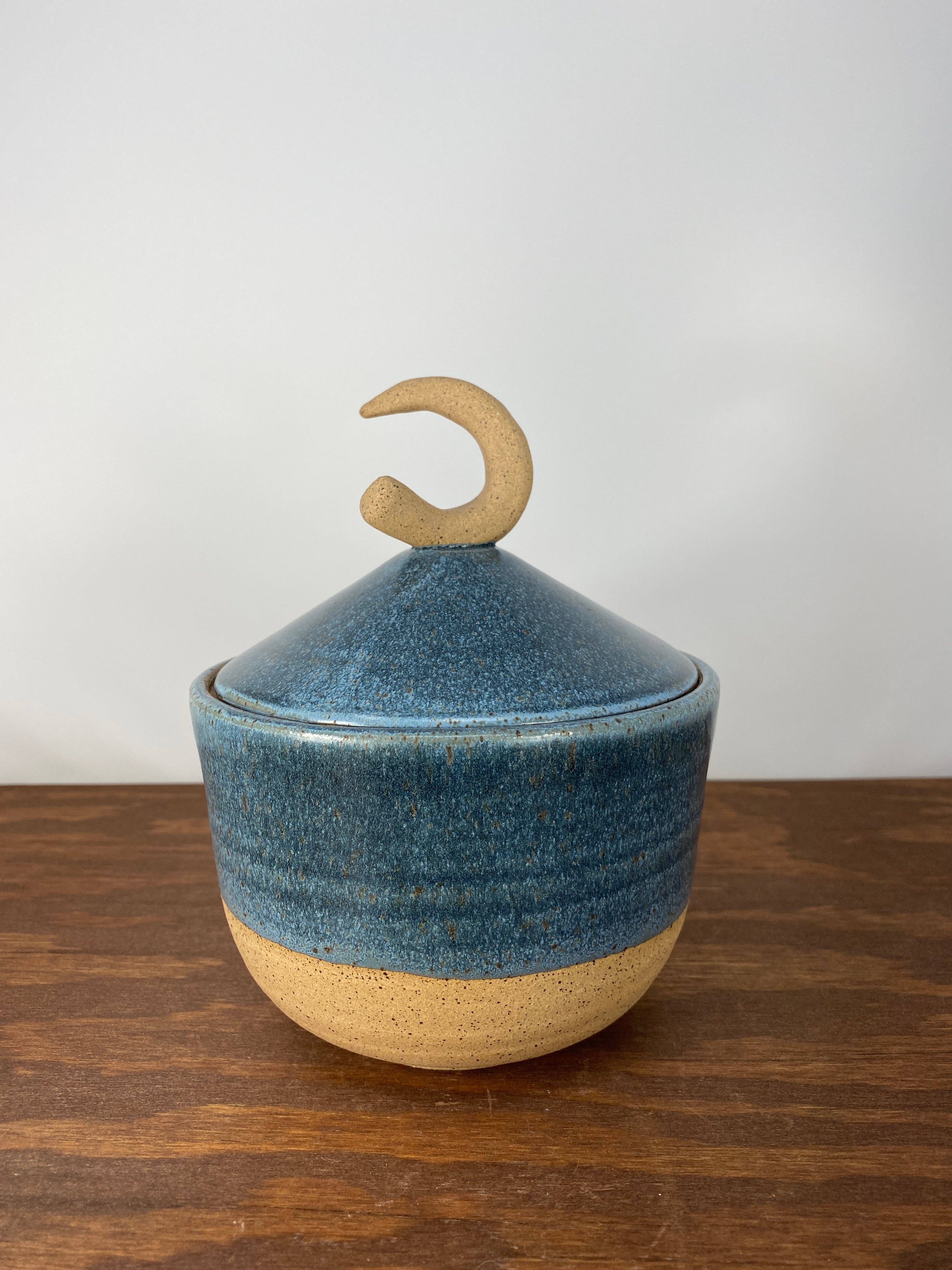 Blue Ceramic Jar